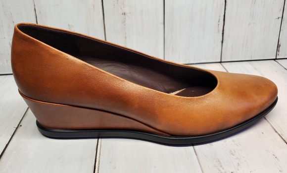 ECCO Women's Wedge Heels Brown Size 8-8.5 - Picture 1 of 10